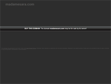 Tablet Screenshot of madamesara.com